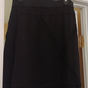 Zoe D Black Outside Trim Skirt